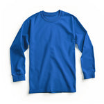 Blaues Langarmshirt