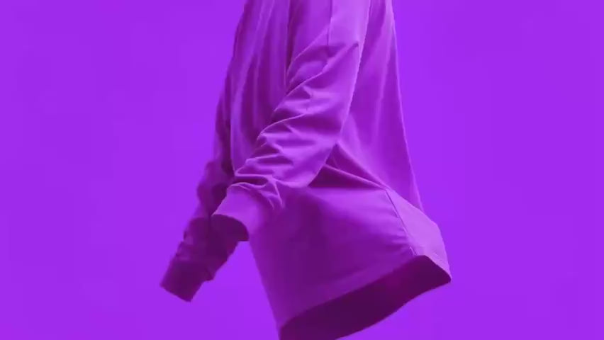 lila Langarmshirt