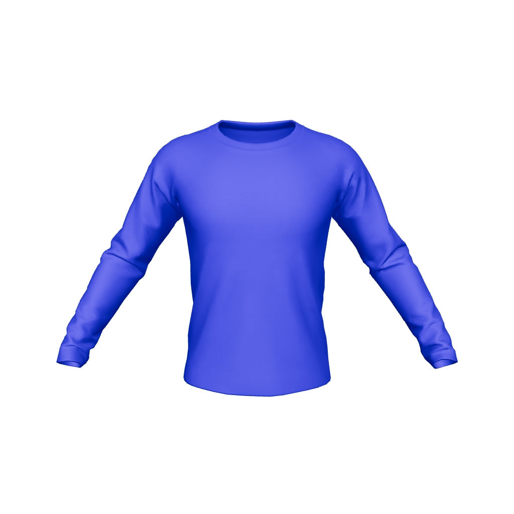 Blaues Langarmshirt